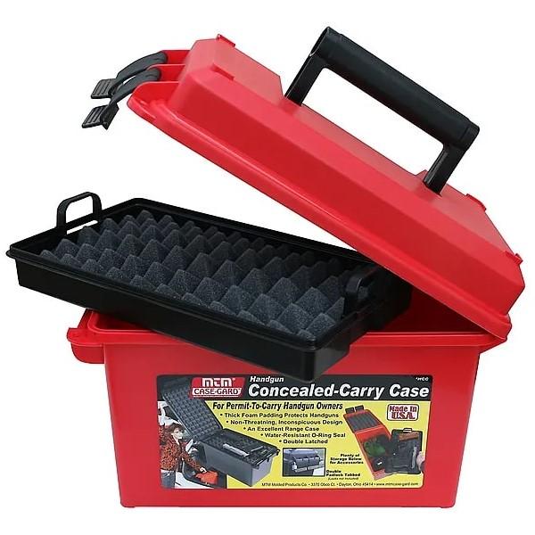 MTM HCC30 Conceal Carry Handgun Case Red