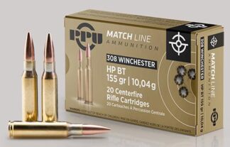 TRZ Trading PPU Match .308 Win 155 gr HPBT 2610 fps (20-Round Box)