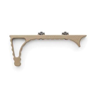 Troy Angled Foregrip for AR-15 (FDE) M-LOK, T6 Aluminum, Type III Hard Coat