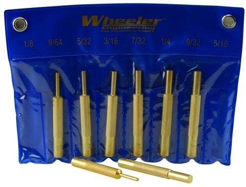 Wheeler Brass Punch Set 8-Piece Tool, 9.7 in Length