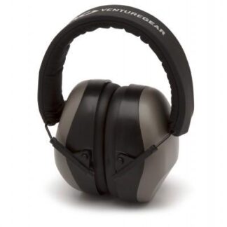 Pyramex VG80 Series Over-the-Head Earmuffs, 25dB NRR, Gray