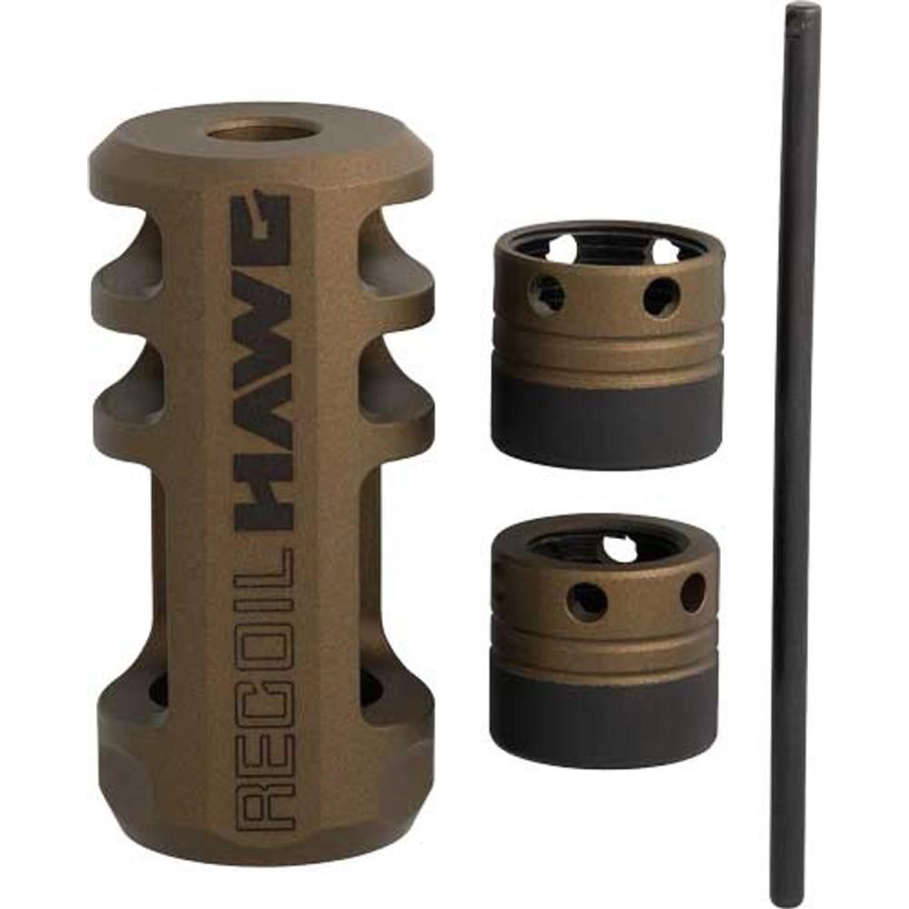 Browning Recoil Hawg Standard Muzzle Brake Smoked Bronze, 5/8x24 and 1/2x28