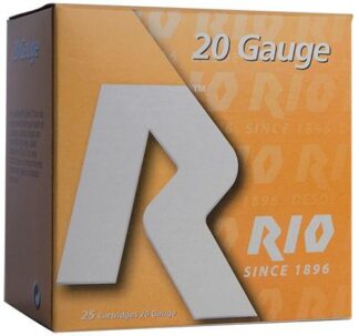 Rio Small Game Load Shotshell 20 ga 3" MAX 1-1/4 oz #6 1250 fps 25/Box