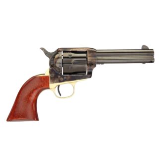 Taylor & Company Ranch Hand Handgun .45 Colt 6rd Capacity 4.75" Blued Barrel Case Hardened Wood Grip