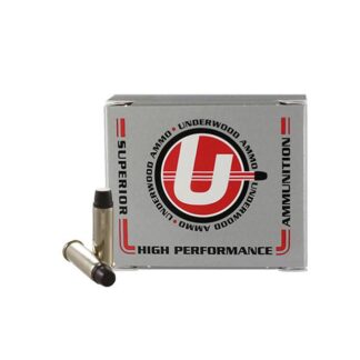 Underwood Ammo 734 .38 Special +P 158 gr Hard Cast Keith LSWC, Nickel-Plated Brass, 1250 fps (20 Rounds)
