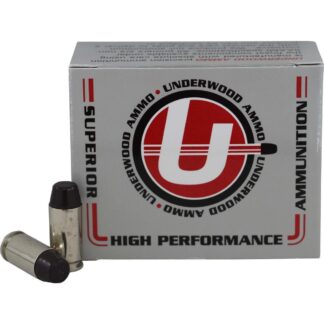 Underwood Ammo 740 40 S&W 200 Grain Hard Cast Flat Nose, 1000 fps, 20 Rounds