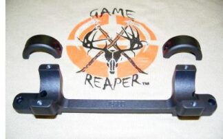 DNZ Game Reaper-Remington Scope Mount/Ring Combo for Remington 700 LA, 1in Low, Black