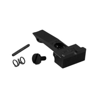 Wilson Combat 1034 Anaconda Adjustable Rear Sight, Partially Serrated U-Notch, Black, rear view