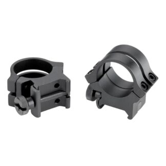 Weaver Quad Lock Quick Detach Ring Set, Weaver Mount, 1" High, Matte Black