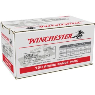 Winchester USA Lake City .223 Rem 55 Gr FMJ Rifle Ammunition 150 Rounds