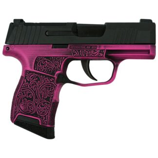 SIG Sauer P365 9mm Luger 3.1 in Barrel Striker-Fired Optic Ready Filigree Night Sights, right side view