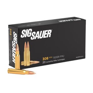 SIG Sauer Elite Ball 308 Win 150 gr Full Metal Jacket (FMJ) 20 Rounds