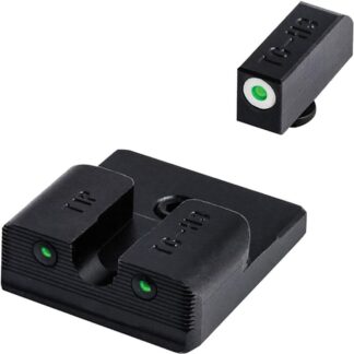 Truglo TG231T2W Tritium Pro Night Sights for Taurus Millennium G2/709 Slim Front/Rear, Green/White, rear view