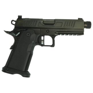 ALPHA FOXTROT AF1911 Romulus 9mm Hammer-Fired Handgun, 4.25 in Threaded Barrel, Polished DLC, right side view
