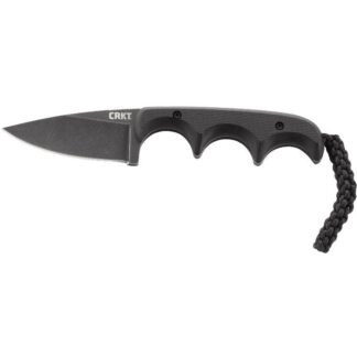 Columbia River CRKT Minimalist Fixed Knife 2.16 in Blade, Black Stonewash, G10 Handle