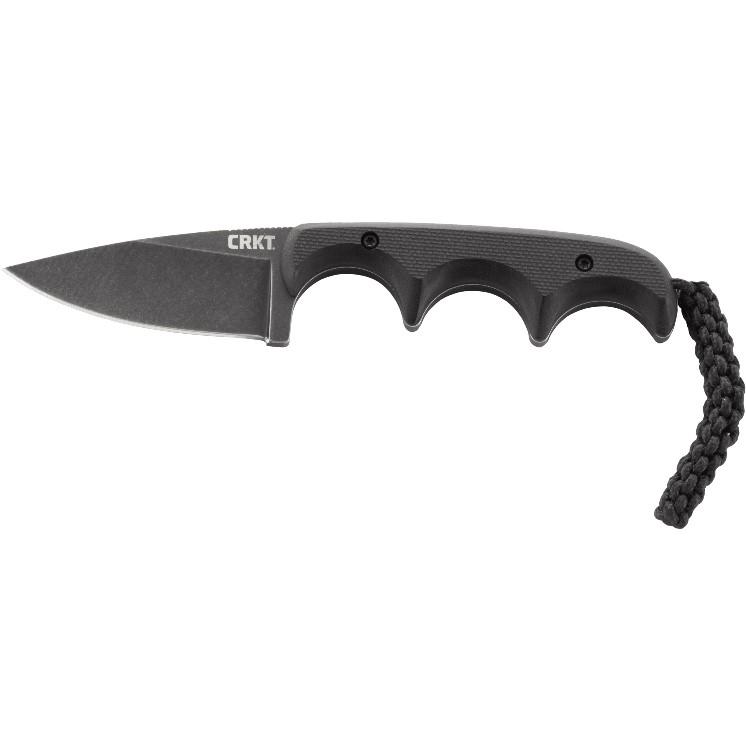 Columbia River CRKT Minimalist Fixed Knife 2.16 in Blade, Black Stonewash, G10 Handle
