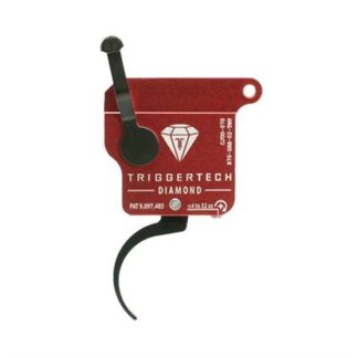 TriggerTech Diamond Pro Curved Single-Stage Trigger for Remington 700, Black, Right Hand