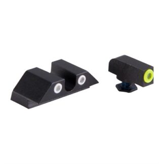 GLOCK 17/19/33/46 YELLOW FRONT & CLEAR U NOTCH REAR