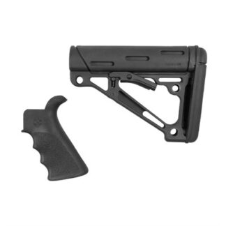 Hogue 15055 AR-15/M16 OverMolded Combo Kit Collapsible Buttstock and Grip, Black
