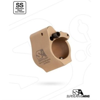 Superlative Arms AR-15 .750 in Solid Stainless Steel Adjustable Gas Block, Tan