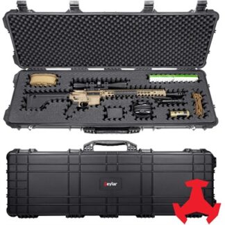 Eylar 48 in Hard Rifle Case with Ragar Foam Insert, Black