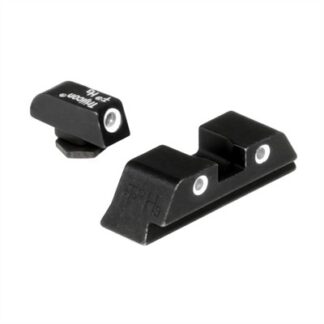 Trijicon GL01 Bright & Tough Night Sights, Green Front and Rear, Fits Glock 17/17L/19/22/23/24/26/27