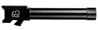 Tapco Glock 19 9mm Threaded Barrel, 1/2x28, Black Nitride Stainless Steel