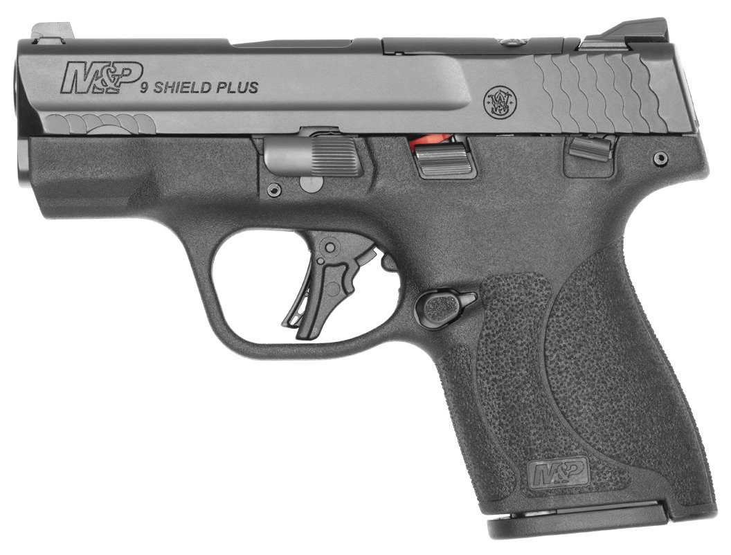 Smith & Wesson M&P Shield Plus 9mm Semi-Auto, 3.1" Barrel, 10+1 Rounds, Optic-Ready Slide, Black