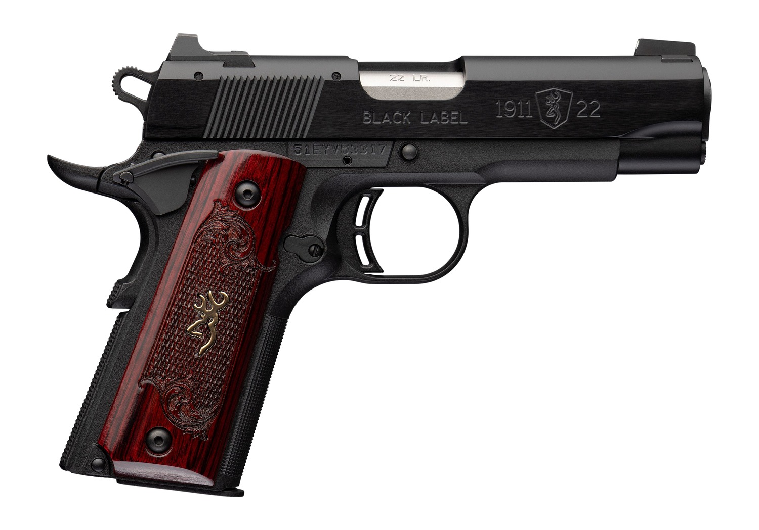 Browning 1911-22 Medallion Compact .22 LR Semi-Auto Pistol, 3.63 in, 10+1