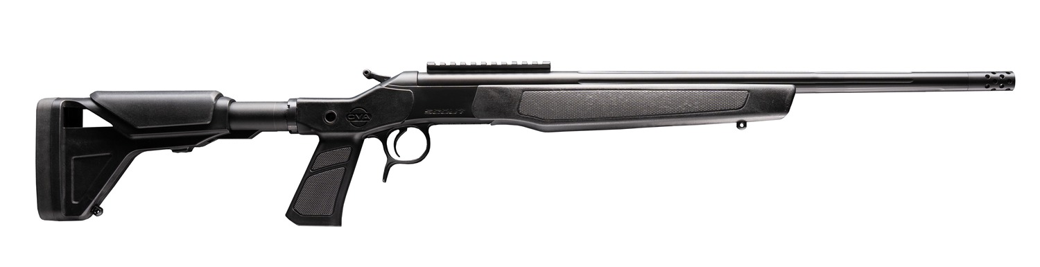 CVA Scout XP .450 Bushmaster Single Shot Rifle, 20 in Threaded Barrel, Black/Syn, 1 Round