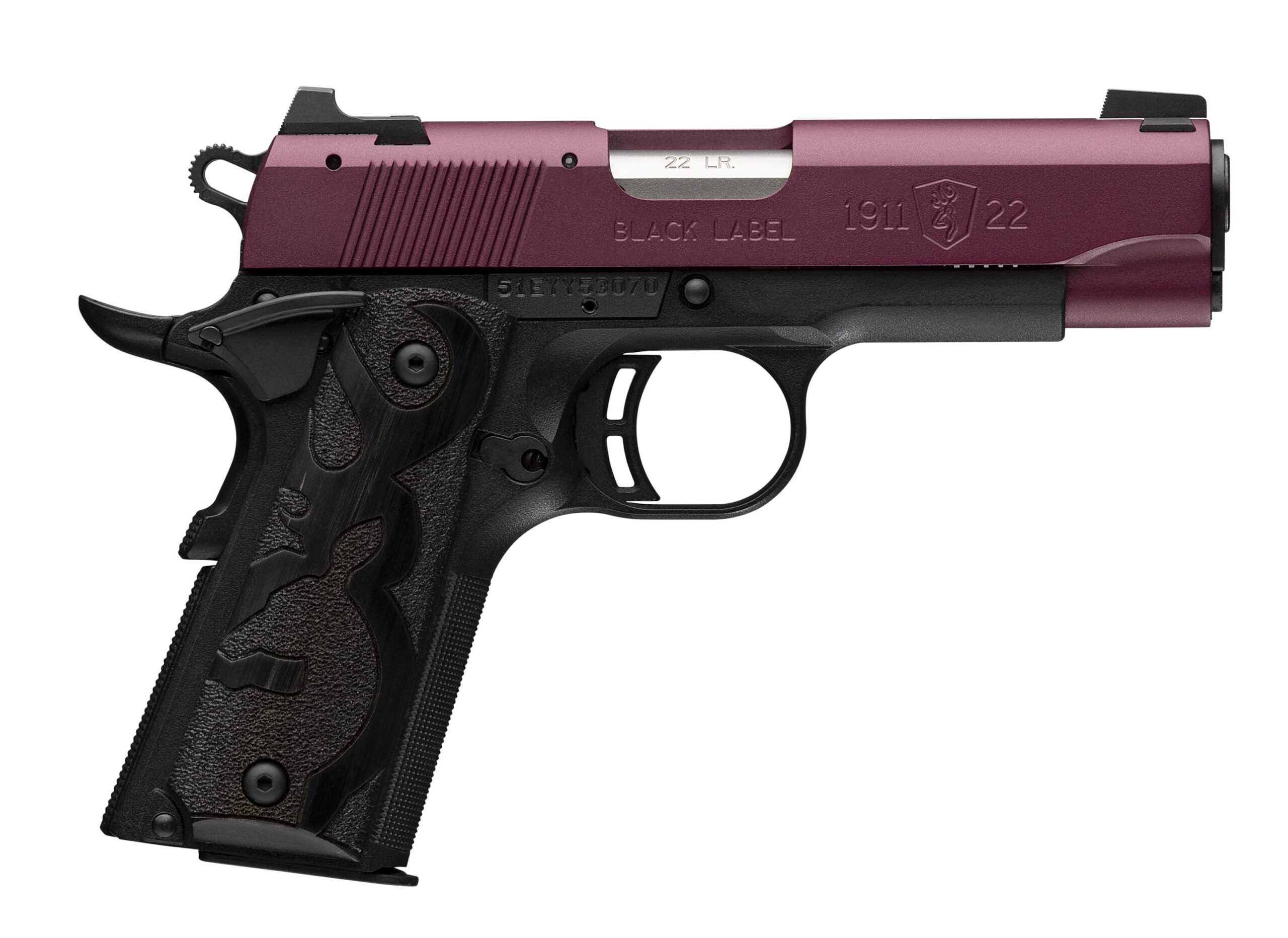 BROWNING 1911-22 BK LBL 22LR 3.6" CHRY#