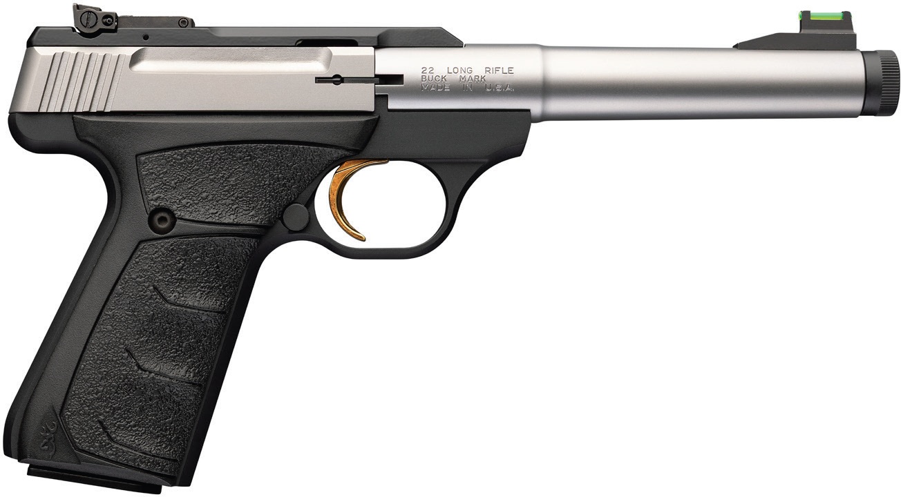 Browning Buck Mark Camper SR Single-Action .22 LR 5.9 in Stainless Threaded Bull Barrel 10+1