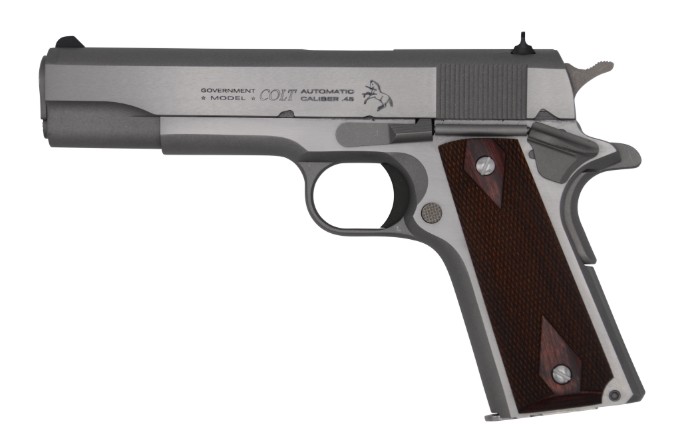 Colt 1911 Government 9mm Semi-Auto 5 in Stainless with Thumb Safety