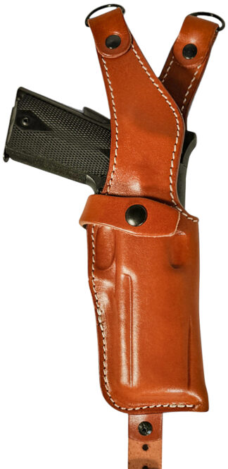 1791 Gunleather NSS2 Optic Ready Shoulder Holster, Vertical, RH, Classic Brown