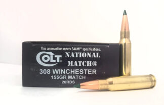 Double Tap Ammunition Colt National Match .308 Win 155 Grain 20-Round Box