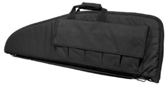 NCStar VISM Rifle Case 13 in OAH, Black PVC with Foam Padding and Double Zippers