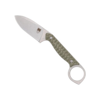 Cobratec Knives Wolfteeth 2.75 in Fixed Blade Steel ODG G10 Handle