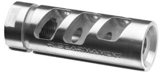 Rise Armament RA-701 Compensator 1/2x28 Threads 2.50 in OAL Silver 416 Stainless .223/5.56