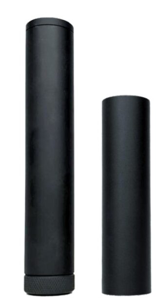 CMMG Zeroed 22 Plus .22 LR 1/2x28 Direct Thread Suppressor, Black, 1" Length