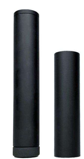 CMMG Zeroed 22 Plus .22 LR 1/2x28 Direct Thread Suppressor, Black, 1" Length