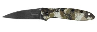 Kershaw Leek 3 in Assisted Folding Knife, Kings Camo Aluminum, Blackwash Blade
