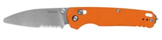Kershaw Bel Air XL EMT Folding Knife 3.25 in Sheepsfoot, Orange/Stonewash
