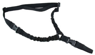 TacFire SL002B One-Point Double Bungee Sling, Black Nylon, 30"-40" OAL Adjustable