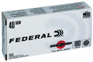 Federal Ammunition RTP40180 .40 S&W 180 Grain FMJ 50 Rounds Per Box