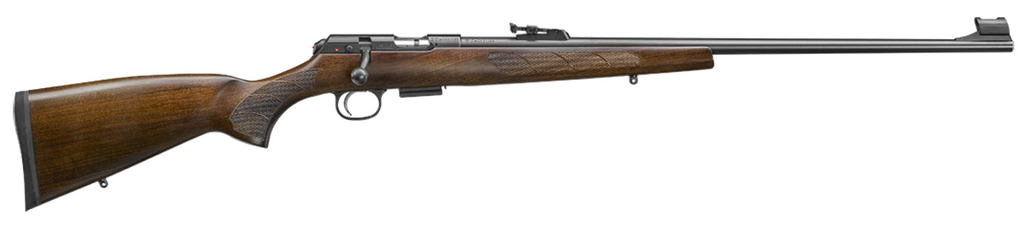 CZ-USA 457 Lux Bolt Action 17 HMR 24.8 in Barrel 5+1 Rounds Black Nitride Black Turkish Walnut