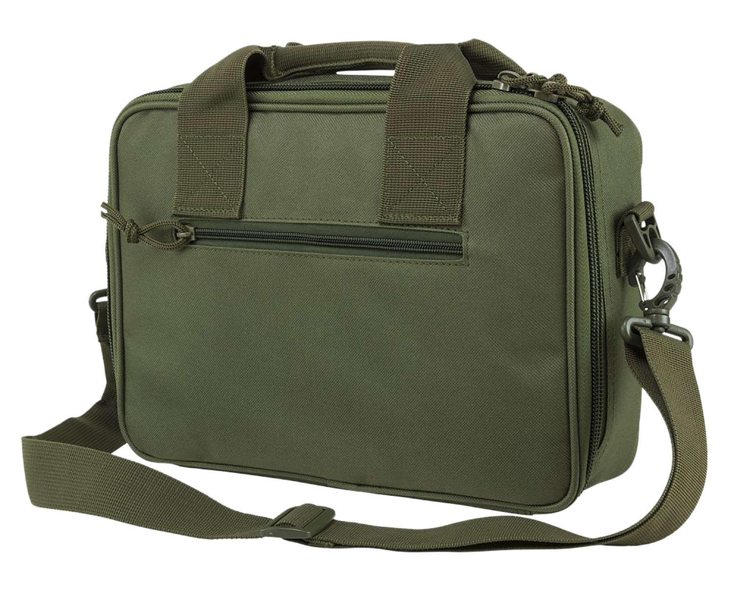 NCStar VISM Double Pistol Range Bag W/ Mag Pouches, Green