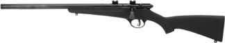Savage Arms 13841 Rascal FLV-SR Youth 22 LR 1rd 16.12" Matte Blued Heavy Barrel, Matte Blued Carbon Steel Receiver, Black Synthetic Stock, Left Hand