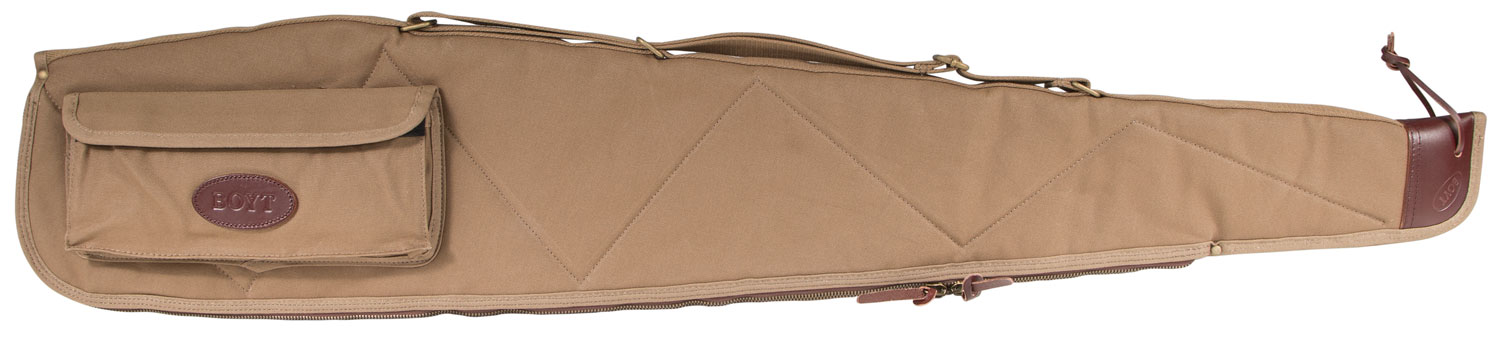 Boyt Harness Alaskan Rifle Case Waxed Canvas with Flannel Lining (Lockable Brass Hardware)