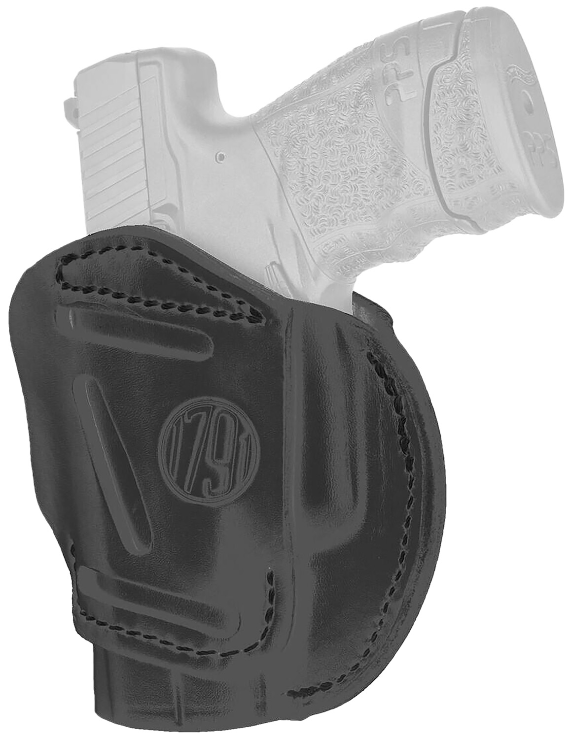 1791 Gunleather 3-Way Stealth Black Steerhide Ambidextrous Belt Loop Holster (Fits Glock 26)