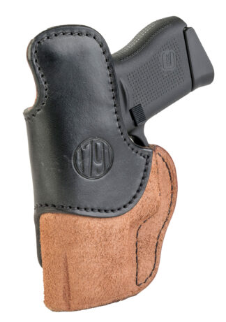 1791 Gunleather RCH3 Black/Brown IWB Belt Clip Holster, RH, Size 3, for Ruger LC9/1911/Glock 43/43X